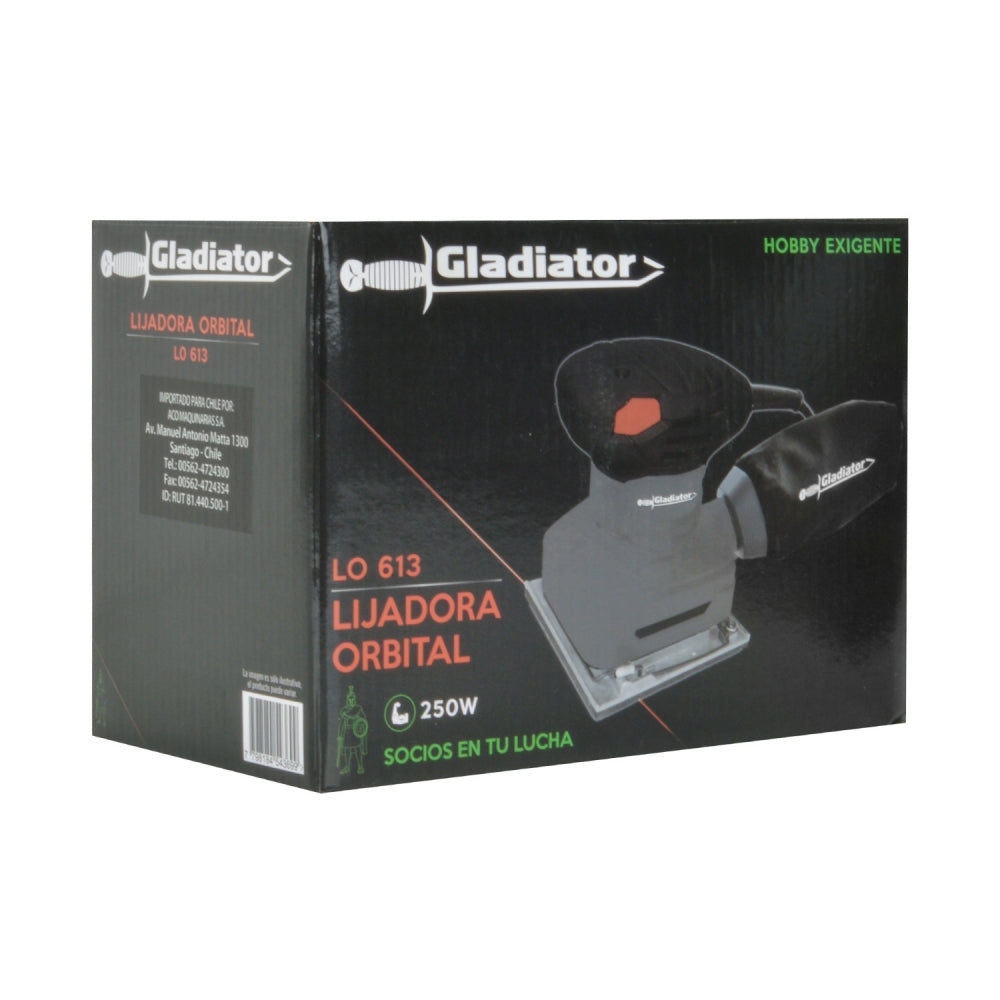 LIJADORA ORBITAL 115x110mm 250w LO 613