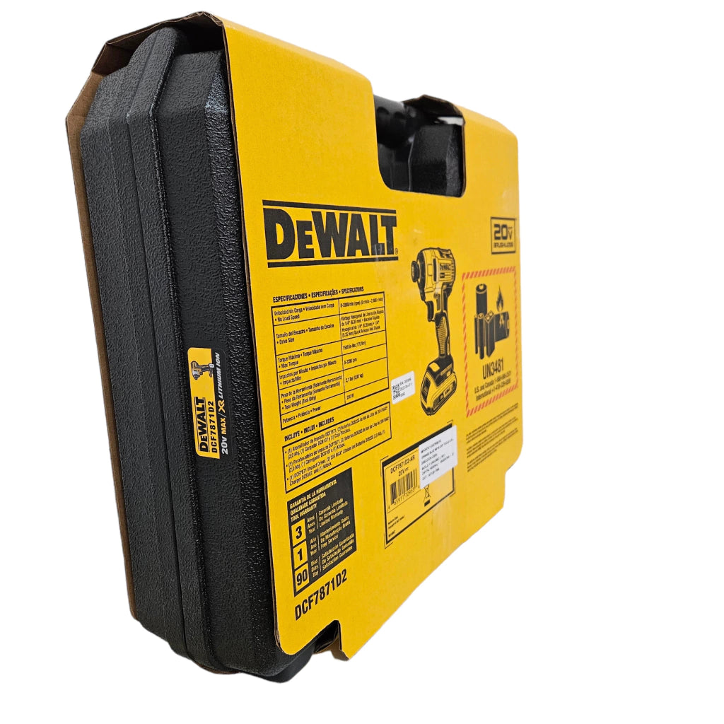 Kit Atornillador Impacto DEWALT 1/4" 20V DCF7871D2